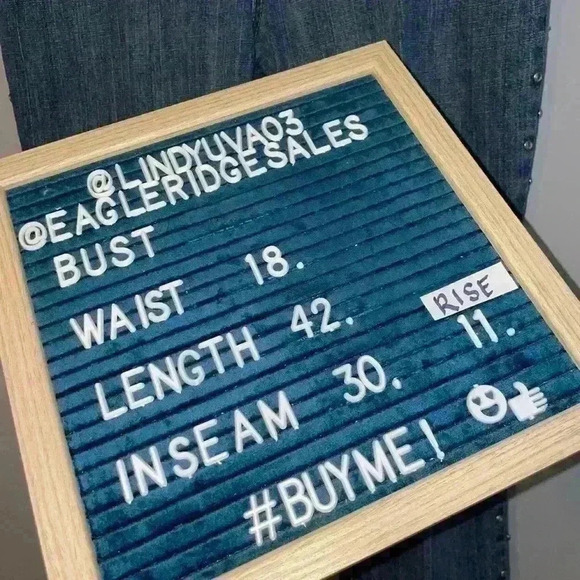 Vintage Early 90's Rhinestone Studded Blues Blues Jeans Size 14 - Picture 7 of 7